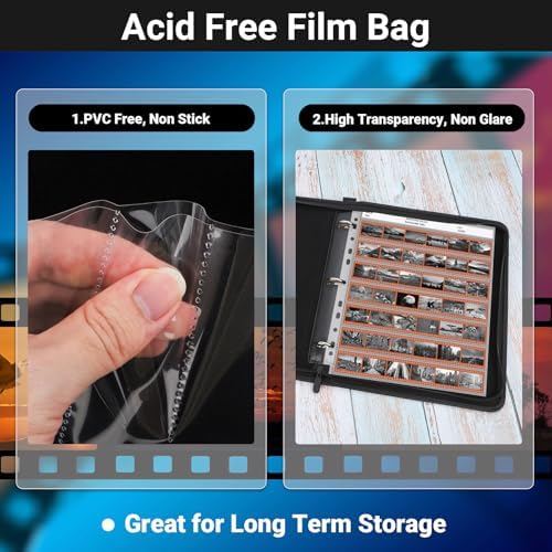 35mm Film Holder 135-7, Acid Free Film Negative Sleeves, 35mm Negative Sleeves for Film Negative Storage, Pack of 120, Up to 5040 Frames - Image 3