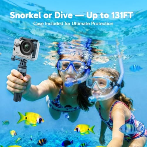 AKASO EK7000 4K30FPS 20MP WiFi Action Camera with EIS Ultra HD 131FT Waterproof Underwater Camera Remote Control 4X Zoom Support External Microphone - Image 3