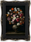 Black Vintage Picture Frame 4x6, Antique Ornate Photo Frame Décor by Arborus