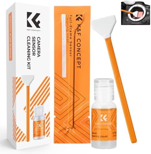 K&F CONCEPT 24mm Full Frame Sensor Cleaning Kits, with 20ml Sensor Cleaner by KFCONCEPT