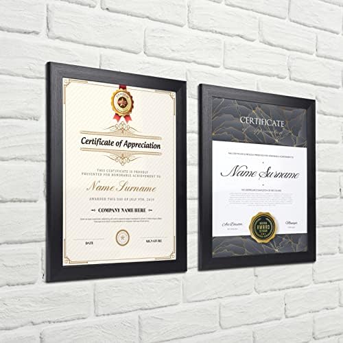 Giftgarden Black 8.5x11 Picture Frame Set of 12, Multi 8.5 x 11 Frames Bulk for Award Certificate Document Diploma, Wall or Tabletop Display - Image 2