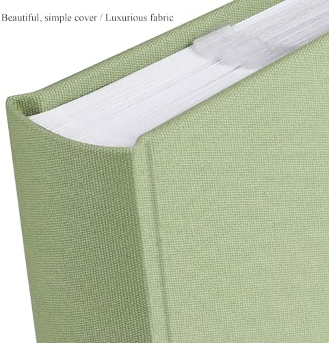 1DOT2 Photo Album with Writing Space, 100 Pages, Linen Cover, Sage Green - Image 3