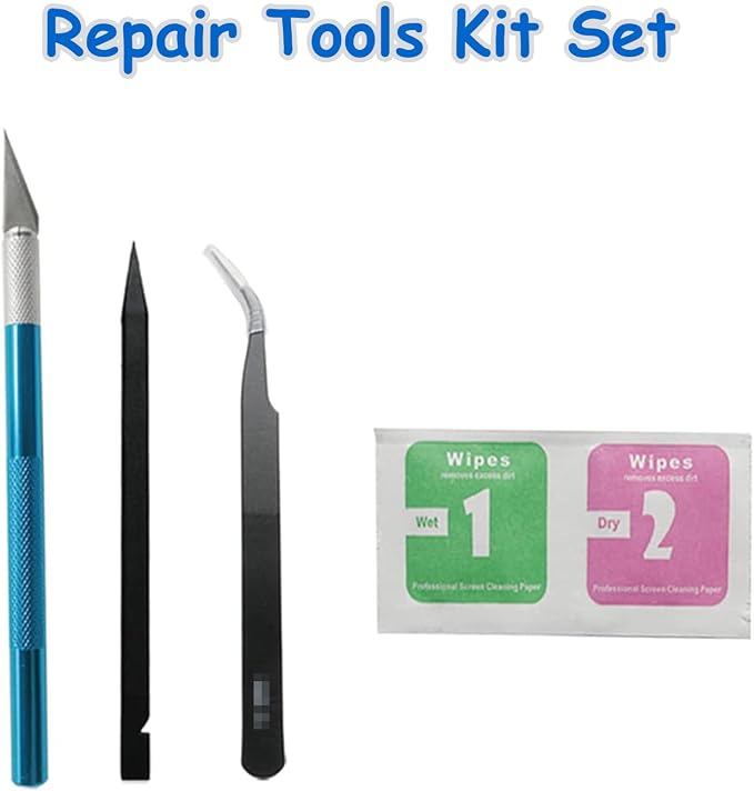 2pcs/Set Rear Back Camera Glass Lens Replacement for iPhone 13 for iPhone 13 Mini Camera Glass Lens Max Sapphire with Adhesive Preinstalled + Replacement Repair Tool kit Set - Image 6