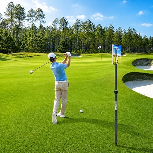 Carbon Fiber Monopod Golf Swing Recorder - Ultra Lightweight with MagSafe Magnetic Holder - Adjustable 32-55" Height - Ground Spike - Training Aid for iPhone Android - Image 2