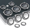 Camera Lens Protector for Samsung Galaxy S24 Ultra, Diamond Black | Tempered Glass, Auto-align Tray, Easy Installation, Case Friendly, Anti-Scratch, HD Clear, Ultra Slim by Rayorcon