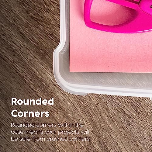 IRIS USA Board Game Storage |Made in USA| Thick Craft Case (2-Pack) - Clear - Image 6