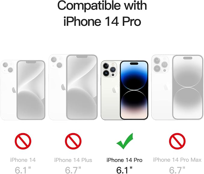 JETech Screen Protector for iPhone 14 Pro, 2+2 Pack | with Camera Lens Protector, 9H Tempered Glass, Full Coverage, HD Clear, Case-Friendly - Image 3