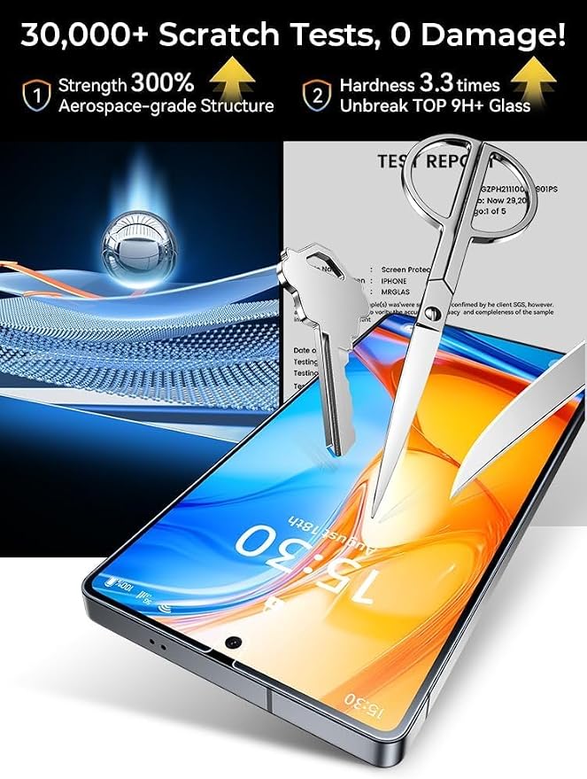 MRGLAS 2 Packs for Samsung Galaxy S24 Ultra Privacy Screen Protector 6.8'' | With 2 Packs Camera Lens Protector [Auto-Dust Removal] 9H Tempered Glass [10X Military Protection], Anti Spy Film,Zero-Bubble - Image 4