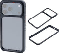 PGYTECH ProShot Phone Case for iPhone 17 Pro, Aluminum Alloy Protective | with 4 Expansion Ports, 3 Strap Holes & Silicone Liner Have 67mm Filter Adapter Ring Backplate, for Heat Dissipation, Black by PGYTECH-US