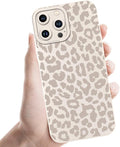 Cute Cheetah Print Phone Case for iPhone 11 Pro White Luxury Leopard Case 5.8", Aesthetic Pattern Design Cover Full Camera Lens Protective Shockproof Soft Slim TPU Funda for Women Girls by Unknown