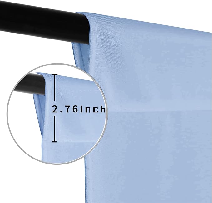 Dusty Blue Photo Backdrop for Photoshoot Background Photography 7x10ft | Polyester, Studio, Blue Aura, Portrait Streaming Video Shooting - Image 5