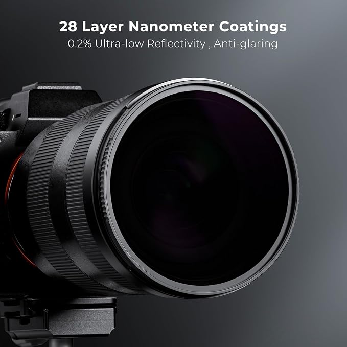 K&F CONCEPT 52mm ND100000(16.6 Stops) High Definition ND Lens Filter | Optical Glass Fixed Neutral Density Lens Filter with 28 Multi-Layer Coatings (Nano X Series) FN706 - Image 6