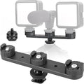 ChromLives Triple Cold Shoe Extension Mount Hot Shoe Base Adapter Extension Bar Bracket with 1/4 Screw for Tripod/Microphone/LED Light Compatible with Canon Sony Cameras… by ChromLives