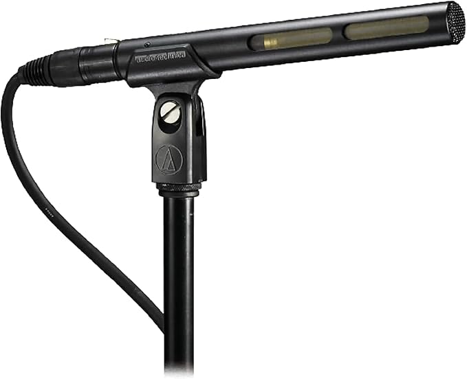 Audio-Technica AT875R Line + Gradient Condenser Microphone Bundle with Stand, XLR Cable, and Austin Bazaar Polishing Cloth - Image 5