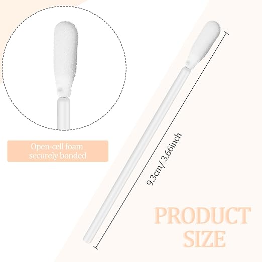 Zhengmy 500 Pcs Foam Swabs for Printer Head Camera Lens 3.66 Inch,White | Sponge Tip Cleaning Sticks for Inkjet Printer Nozzle, Optical Equipment Dust Removal, Electronics Detailing, Lint-free - Image 3
