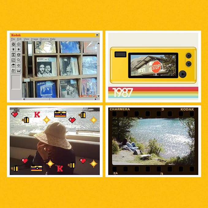 KODAK CHARMERA Keychain Digital Camera Blind Box Whole Set (6PC),Mini Camera,Digicam,Video Recording,Bag Charm,1.6 Megapixels,Micro SD Card Slot,for Beginners Teens and Adults - Image 7