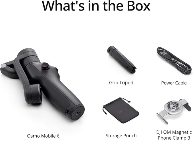 DJI Osmo Mobile 6 Smartphone Gimbal Stabilizer, 3-Axis Phone Gimbal, Built-In Extension Rod, Portable and Foldable, Android and iPhone Gimbal with ShotGuides, Vlogging Stabilizer, YouTube TikTok Video - Image 7