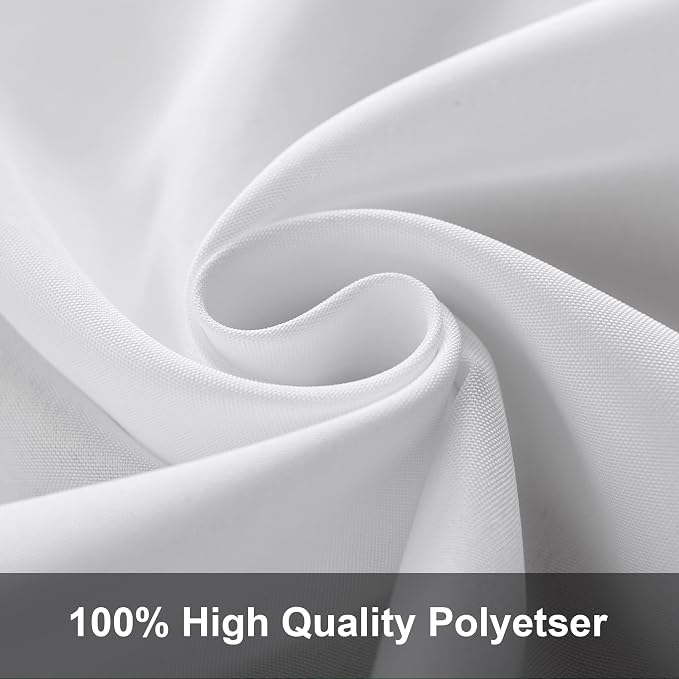 Joccun 7X10FT White Backdrop Background for Photography,Polyester Backdrop Curtain Background Screen for Photography,Photoshoot,Video Recording,Studio(7X10ft,White) - Image 3