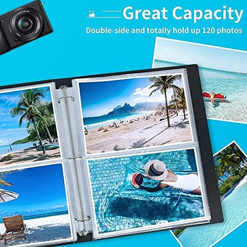 Fabmaker 30 Pack 5x7 Photo Sleeves for 3 Ring Binder, Hold 120 Photos - Image 3