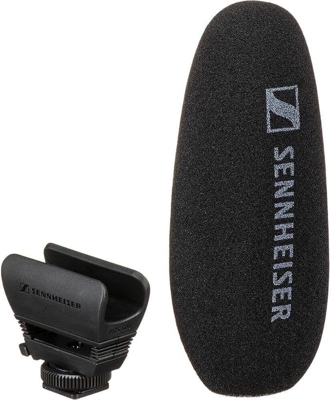Sennheiser MKE 600 Shotgun Microphone Bundled with Universal Shockmount + 20-Feet XLR Microphone Cable + Microfiber Cleaning Cloth (4 Items) - Image 5