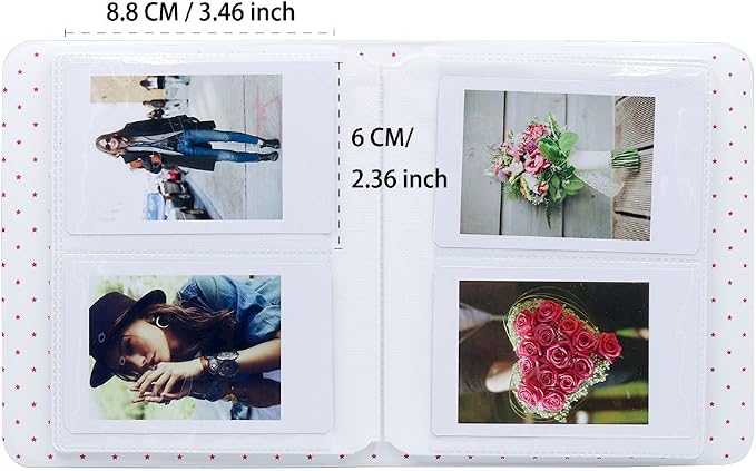 Ablus 64 Pockets Mini Photo Album for Fujifilm Instax Mini 7s 8 8+ 9 25 26 50s 70 90 Instant Camera & Name Card (64 Pockets, Smokey White) - Image 3