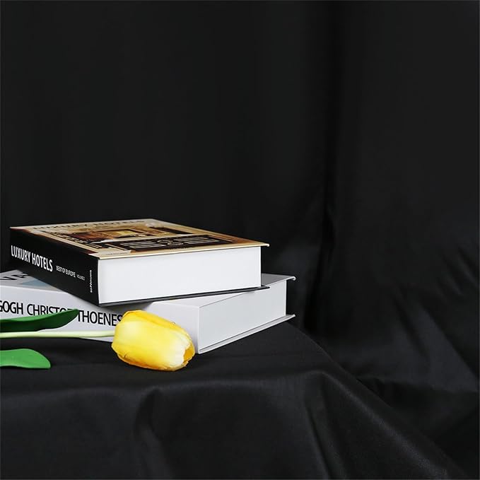 TRLYC Black Photography Backdrops 5x7 FT Seamless Background for Studio | Black Backdrop for Photoshoot Video Backgrounds Screen Party Wrinkle-free Polyester Non-Glare Rod Pocket Easy Setup - Image 4