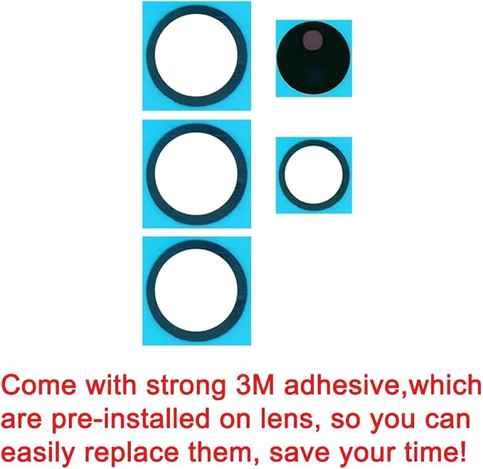 2 Sets Rear Back Camera Lens Glass Replacement for Samsung Galaxy S24 Ultra with Reparing Toolkit - Image 4