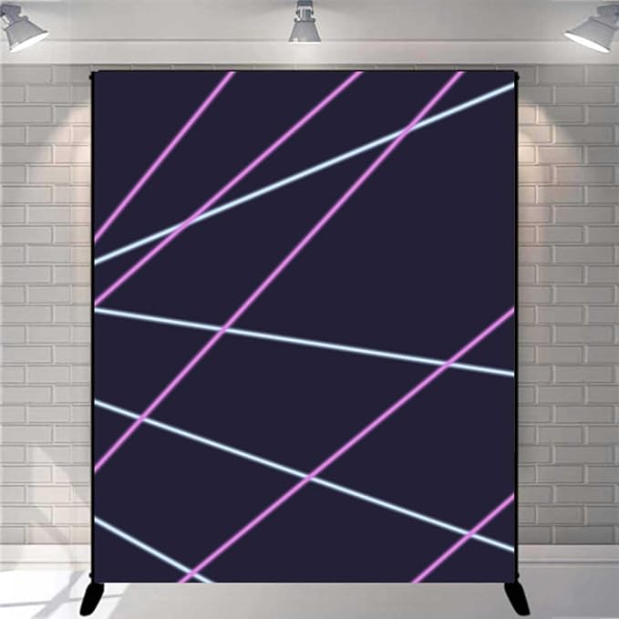 Laser Line Photography Backdrop Neon Laser Tag Birthday Party Night Game On Indoor Photobooth Background Glow Photo Studio Backdrops Fabric 5x7ft - Image 3