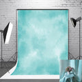 6x9ft Aqua Abstract Solid Photography Backdrops Gradient Portrait Photo Booth Background for Photographyer by HMTFOTO