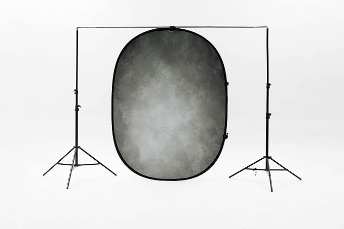 Kate Collapsible Backdrop Pop Up Photo Backdrops Grey Portable Background for Portrait Photography, for Video, for Live Stream, 5x6.5ft | Collapsible Backdorp 5'x6.5' Grey Pop Up Backdorps for Photography, YouTube Videos, and Live Streaming. - Image 2