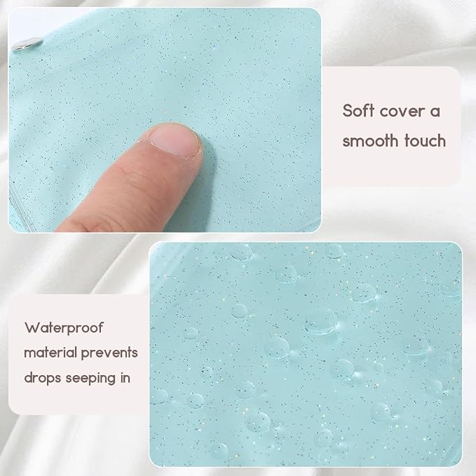 2 Pack 3x4in Instax Mini Photo Album Polaroid Picture Holder Book 36 Pockets PVC Rectangle Pale Turquoise Small Wallet Album Holder for 3 Inch Pictures Photos Photocard Holder Storage - Image 5