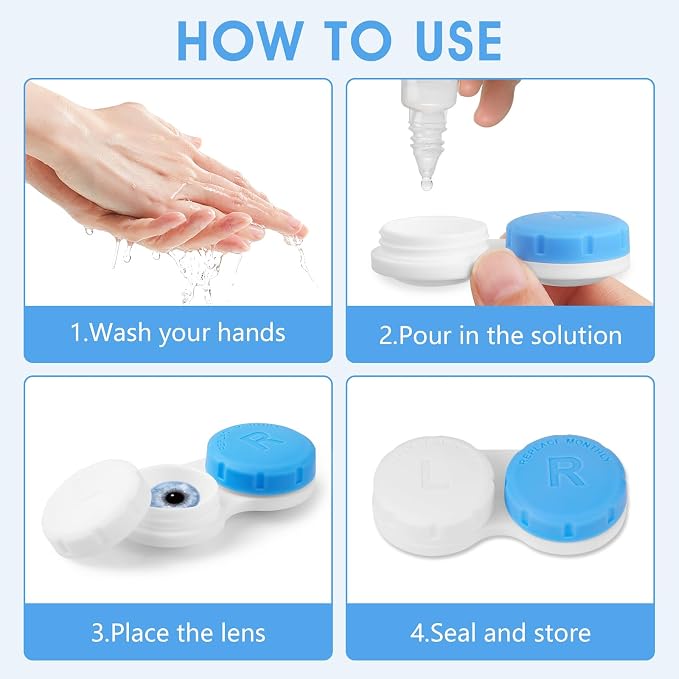 12 Pack Colorful Cute Contact Lens Cases, Bulk Storage Box with 12 Colors, Leak-Proof and Durable, Portable Storage Kit for Home and Travel - Image 7