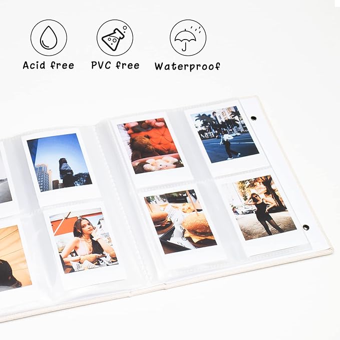 Polaroid Photo Album 2x3, Pack of 2 Linen Picture Book, Each Mini Album Holds 208 Photos for Fujifilm Instax Mini Polaroid Snap - Image 3