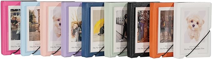 2x3 Instax Mini Photo Album, 28 Pockets. Mint Green, 1PK | Portable Wallet Size Album Stores 2x3 inch Instant Photos. Fits Polaroid, Instax Mini, Kodak Mini Prints and Zink. - Image 5