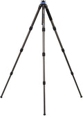 Benro Mach3 9X Carbon Fiber Series 3 Long Tripod, 4 Section, Twist Lock Legs, 69.7" Maximum Height, 35.3 Load Capacity- Black (TMA38CL) by Benro