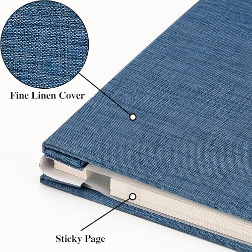 Vienrose Self Adhesive Photo Album Arch Window Scrapbook 40 Pages Blue - Image 2