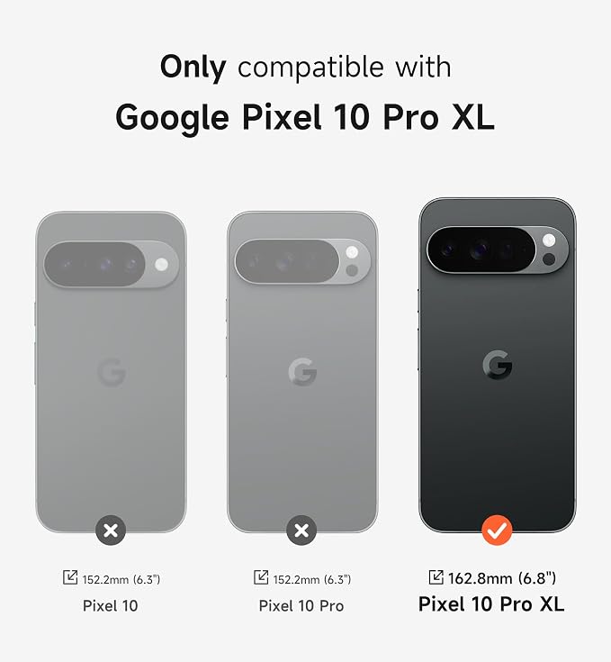 SURITCH for Google Pixel 10 Pro XL Phone Case, Compatible with MagSafe, Protective Cover with Camera Cover & Adjustable Metal Kickstand for Pixel 10 Pro XL 2025 -Dark Purple - Image 2
