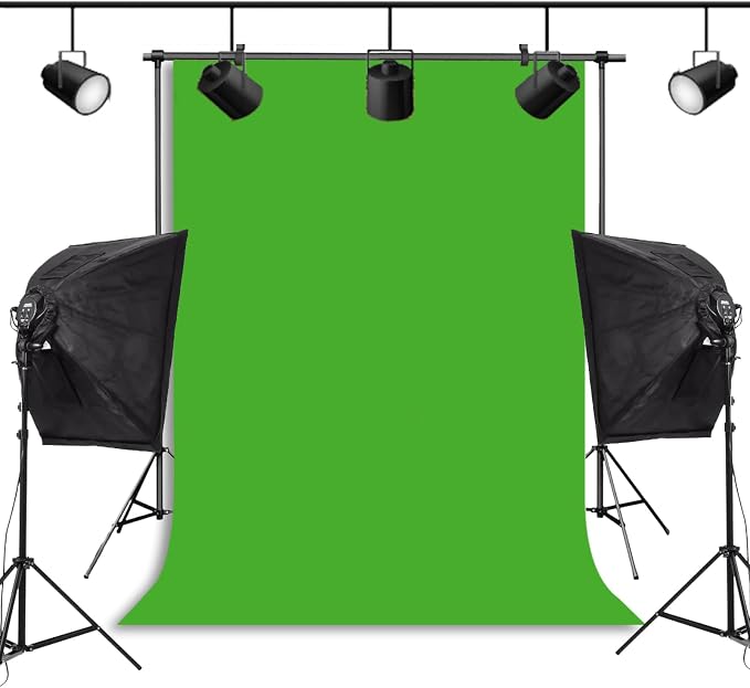 Green Screen Backdrop for Photoshoot Solid Color Background 8x10 ft | Photography Studio Photo Booth Curtain for Headshot, Homestudio, Portrait, Video, Meeting, Easy to Install, Washable Fabric - Image 6