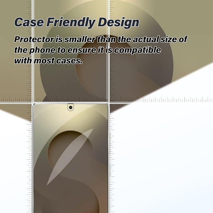 BIGFACE Galaxy S25 Ultra Tempered Glass Screen Protector + Camera Lens Protector [2 + 2 Pack][Case Friendly][Anti-Scratch][Ultrasonic Fingerprint Unlock]HD Protective Film for Samsung Galaxy S25 Ultra - Image 5