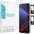 2+2 Pack Screen Protector for Google Pixel 8 Tempered Glass | with Camera Lens Protector, Anti Scratch, Bubble Free by Bencuku