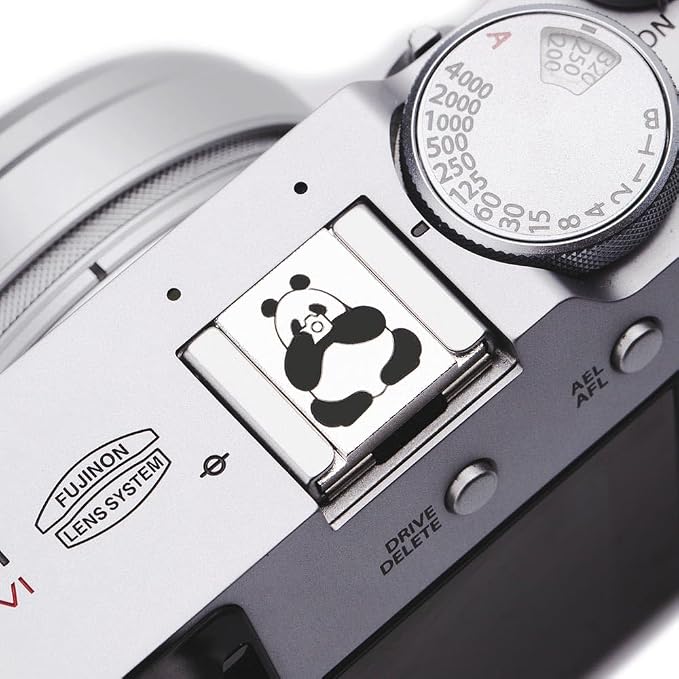 Camera Metal Hot Shoe Cover Protector Cap Cute Button Compatible for Fujifilm X100VI X100V X-M5 X-T4 X-T3 for Nikon ZF Z5 Z6 Z6II (Aluminum Alloy-Hot Shoe Cover) - Image 2