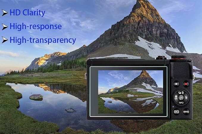 Screen Protector for Canon PowerShot G7X G7 X Mark III mark3 Digital Camera | (for accessories), [3 Pack] HUIPUXIANG LCD Tempered Glass Film 0.3mm High Definition 9H Hardness - Image 5