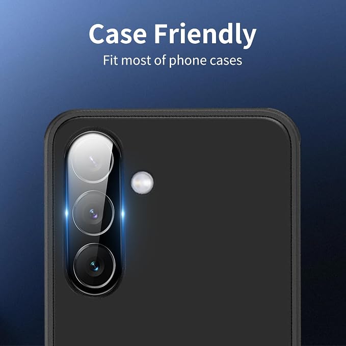 3 Pack Camera Lens Protector for Samsung Galaxy S25 Plus, Tempered Glass Camera Protector Lens Cover, Ultra HD, 9H Hardness, Anti-Scratch, Case Friendly, Easy to Install [No Affect on Night Shots] - Image 7