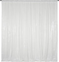 Poise3EHome White Sequin Backdrop, 8FT x 10FT Sequin Photography Backdrop Curtain for Party Decoration by Poise3EHome