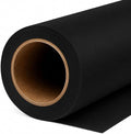 Yizhily Seamless Jet Backdrop Paper Roll, 53" x 16.4', Heavyweight MatteJet Photo Background for Small Studio Headshots, Tabletop Product & Food Photography | Headshots; portrait photography; product shoots; creative sets; small studio photoshoots by YizhilySeamlessBackgroundPaper