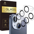 Camera Lens Protector for iPhone 15 / iPhone 14 6.1" ＆ iPhone 15 Plus/iPhone 14 Plus 6.7" ,9H Tempered Glass，Ultra HD, Scratch Resistance Easy to Install，Case Friendly，[Does not Affect Night Shots] 3-Pack by Vipsent