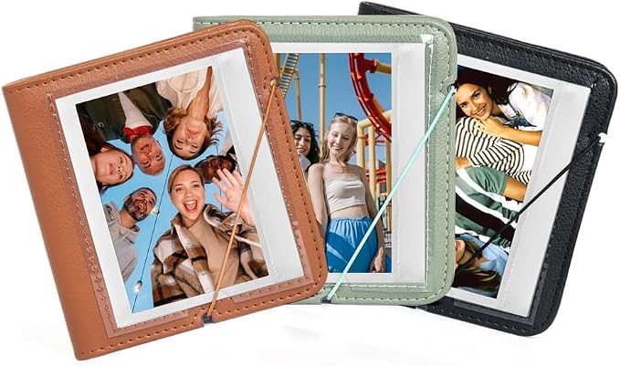 28 Pockets Wide Photo Album for Fujifilm Instax Wide 300 400, Polaroid 600 Film. (Black) - Image 5