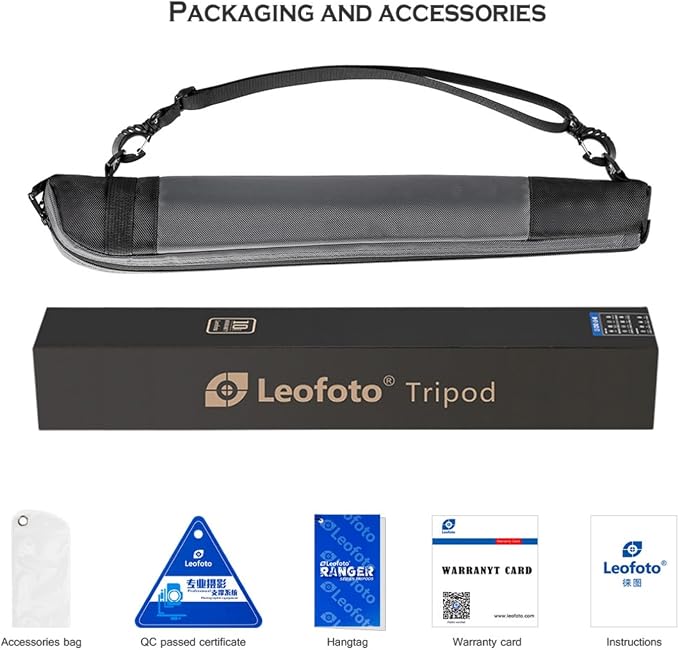 LEOFOTO Carbon Fiber Camera Monopod 65" Tall 4-Section MP-284C - Image 7