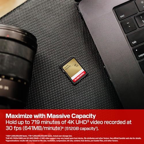 SANDISK 128GB Extreme SD UHS-I Card - Up to 230MB/s Read Speed and 120MB/s Write Speed, 4K UHD Video, U3, V30 - SDSDXV9-128G-GUCIN - Image 4