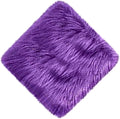 12inch Square Small Faux Fur Sheepskin Cushion Soft Plush Area Rug,Photo Background for Small Product Desktop Photography,Display and Decor,Jewelry,Nail Art,Locker Accessories (Purple) by NINGDAN